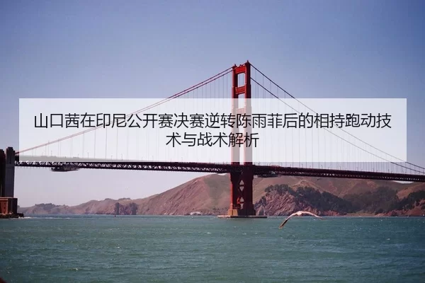 山口茜在印尼公开赛决赛逆转陈雨菲后的相持跑动技术与战术解析
